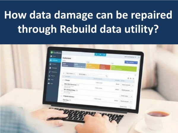 How data damage can be repaired through Rebuild data utility?