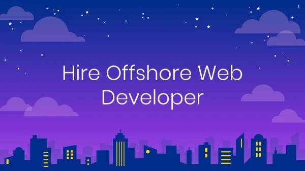 Hire Dedicated Offshore Web Developer In India