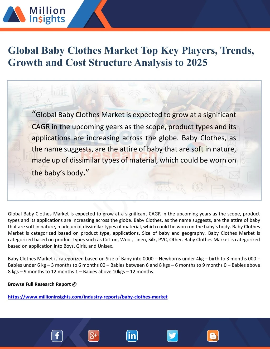 global baby clothes market top key players trends