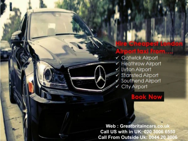 How will you reach the airport within time: London airport taxi