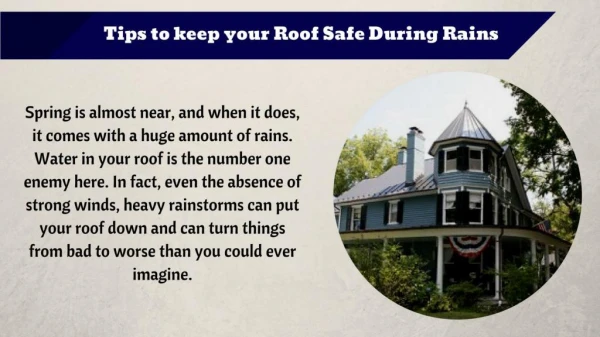 Gutter And Downspouts is Important to keep your Roof safe