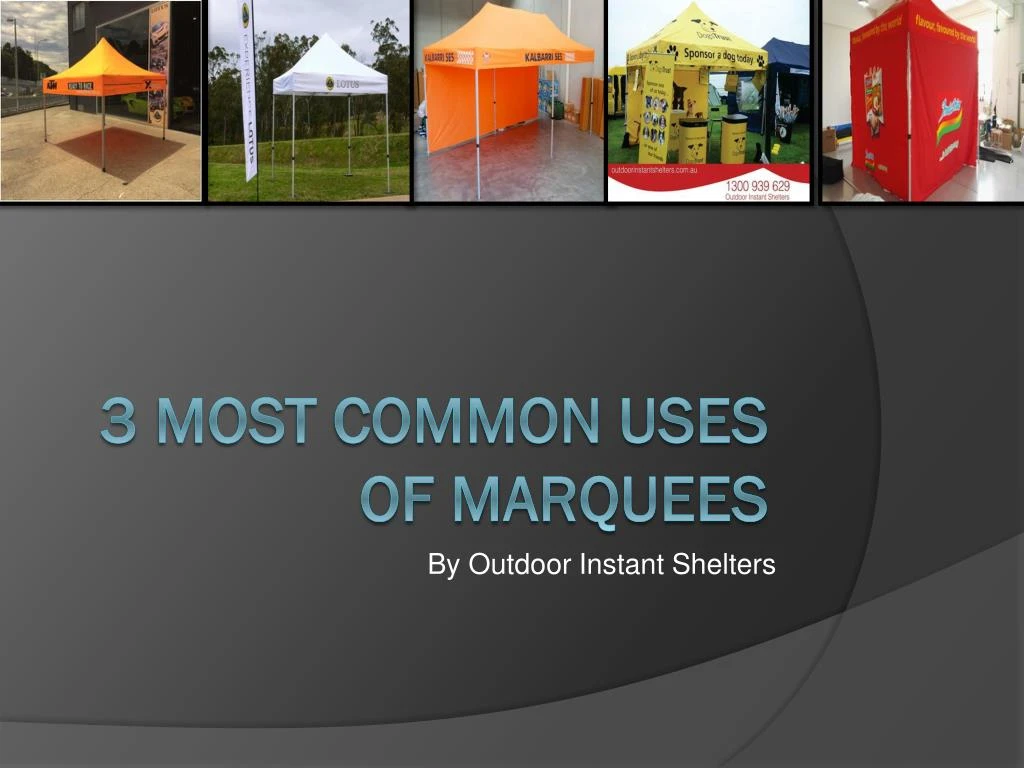 by outdoor instant shelters