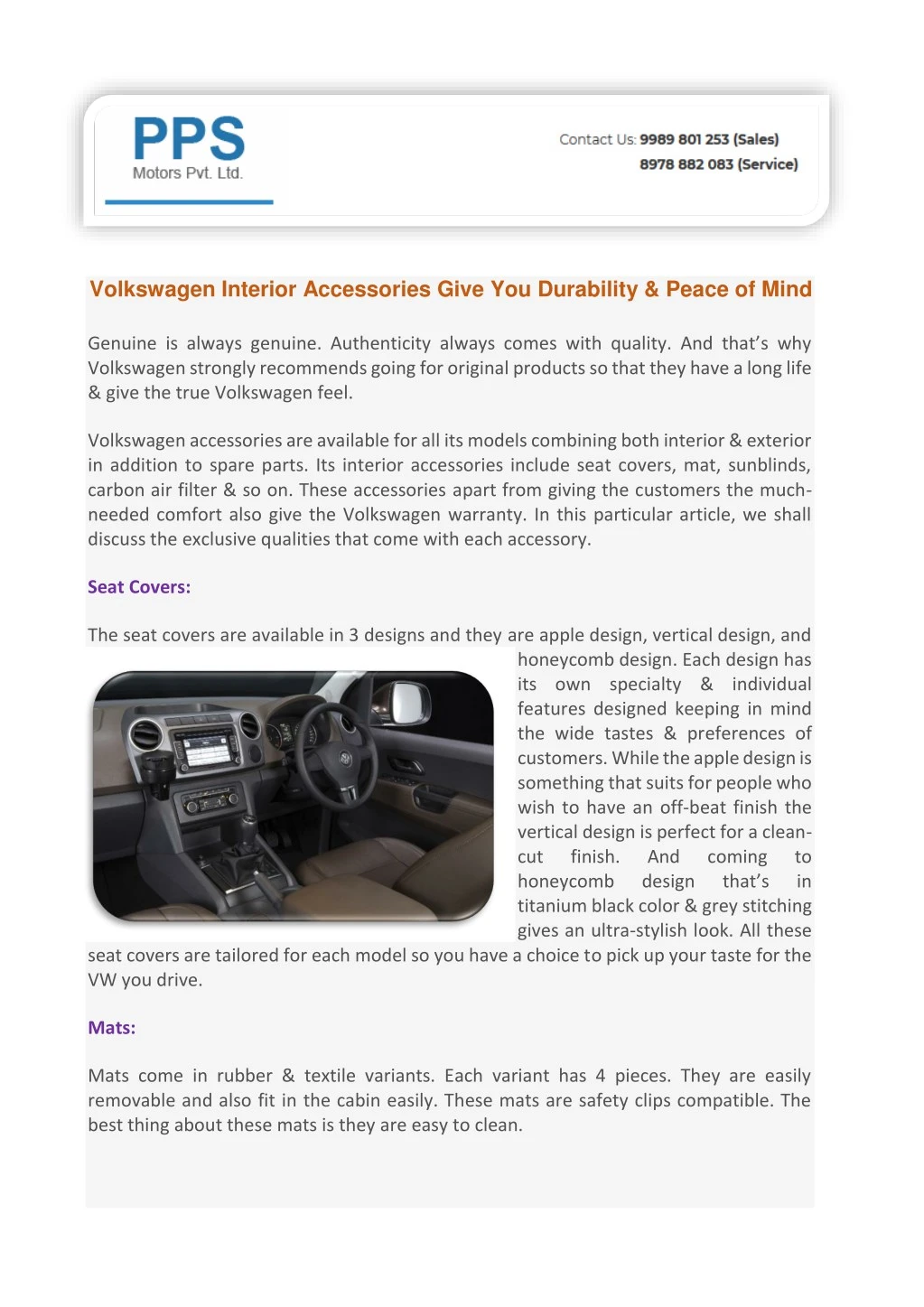 volkswagen interior accessories give