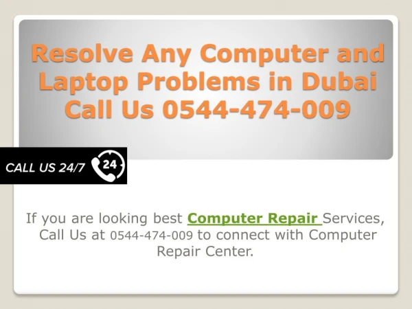 Resolve Any Computer and Laptop Problems in Dubai