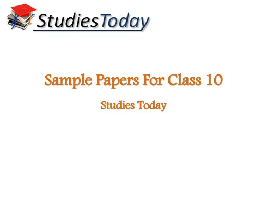 sample papers for class 10