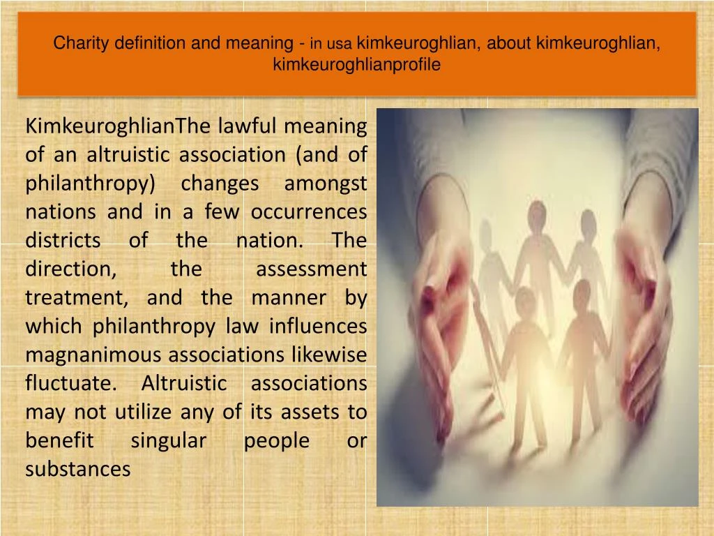 charity definition and meaning