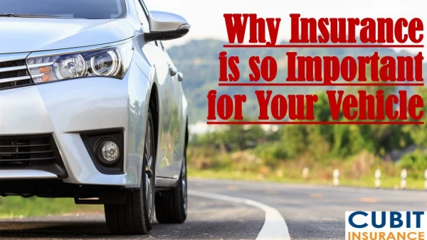 Why Insurance is so Important for Your Vehicle
