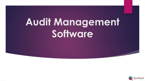 Audit Management software for Manufacturing, Pharmaceuticals, Life science, Automobiles