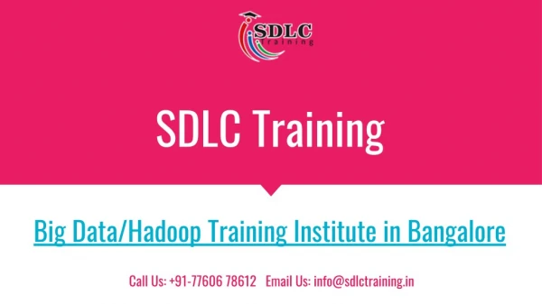 Realtime and Job Oriented Big Data/Hadoop Training in Marathahalli, Bangalore