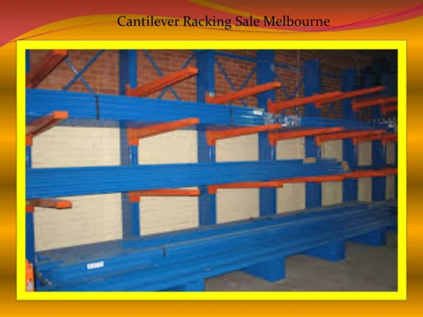 Cantilever racking sale melbourne