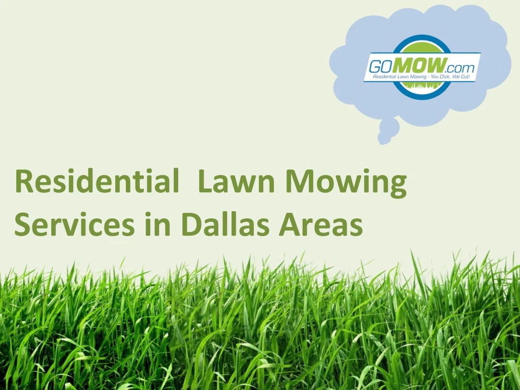 residential lawn mowing services in dallas areas