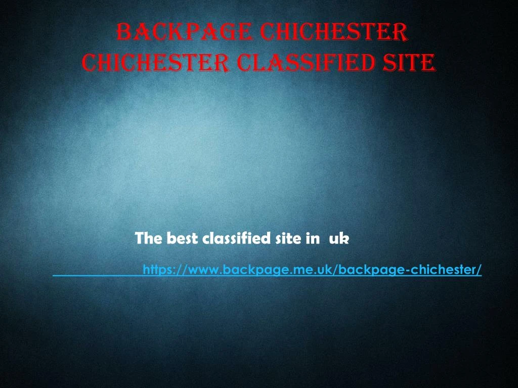 backpage chichester chichester classified site