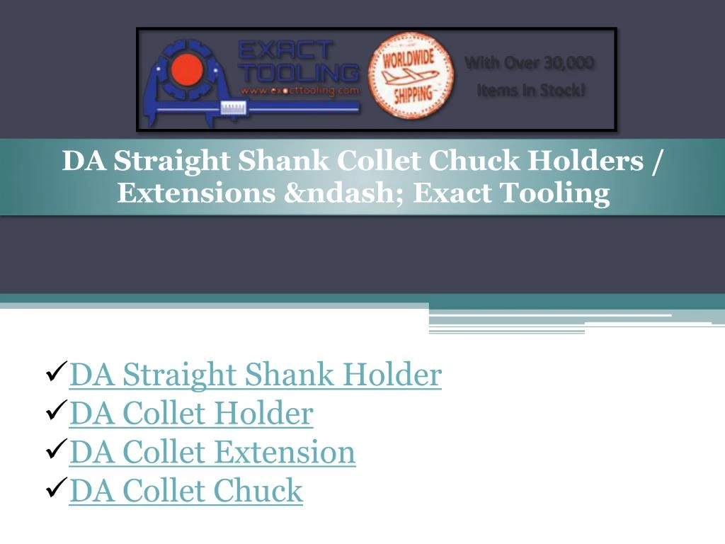 da straight shank collet chuck holders extensions
