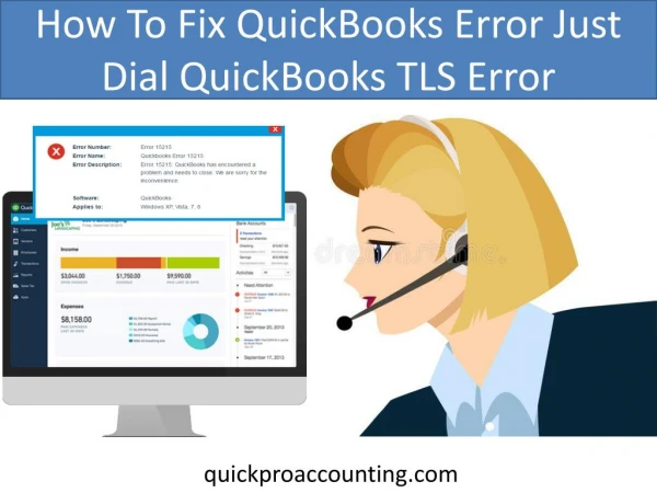 How To Fix QuickBooks Error Just Dial QuickBooks TLS Error