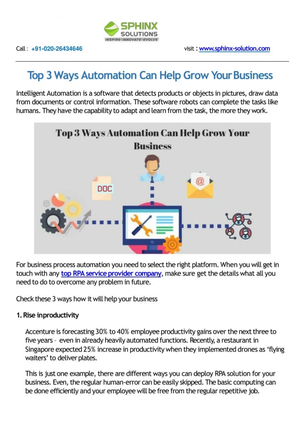 Top 3 Ways Automation Can Help Grow Your Business