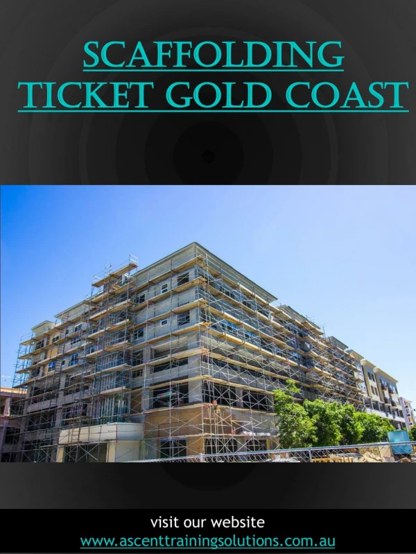Scaffolding Ticket Gold Coast
