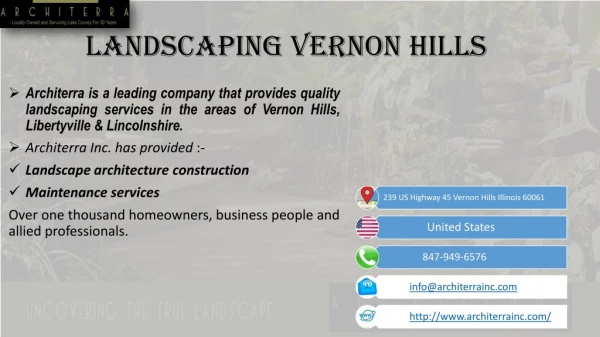 Landscaping in Vernon Hills, Libertyville & Lincolnshire