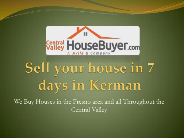 Sell your home for cash in Visalia â€“ Central Valley House Buyer