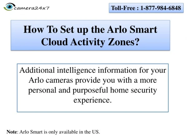 How To Set up the Arlo Smart Cloud Activity Zones?