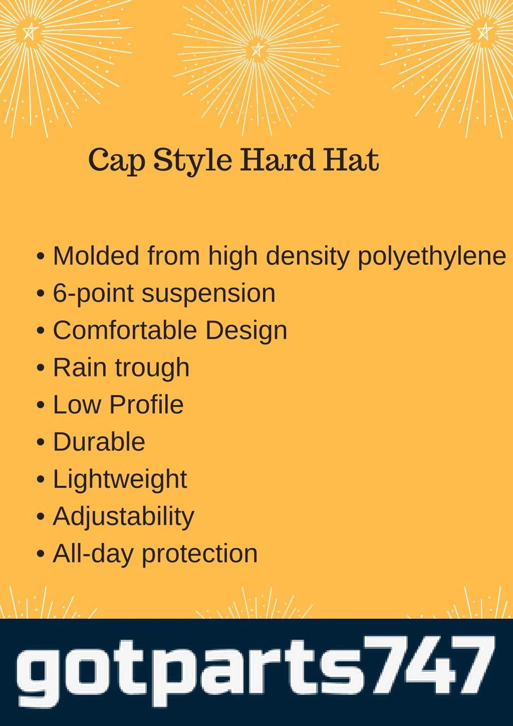 cap style hard hat