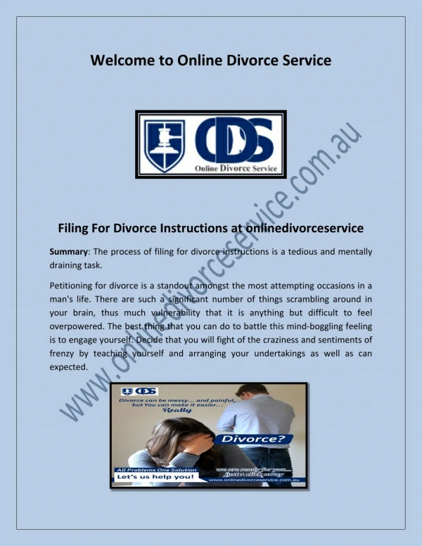 how to get divorce papers, low cost divorce, file for divorce online - onlinedivorceservice