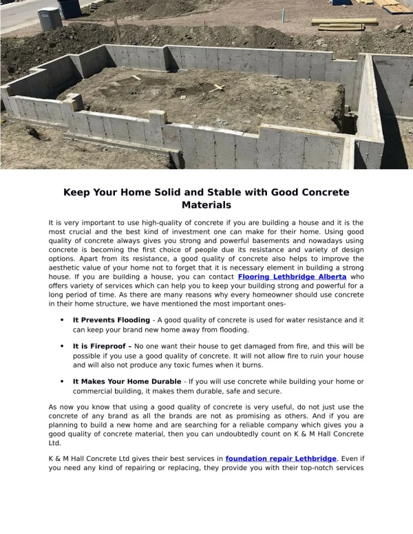 K&M Hall Concrete