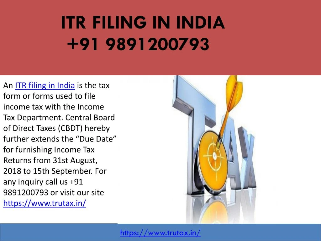 itr filing in india