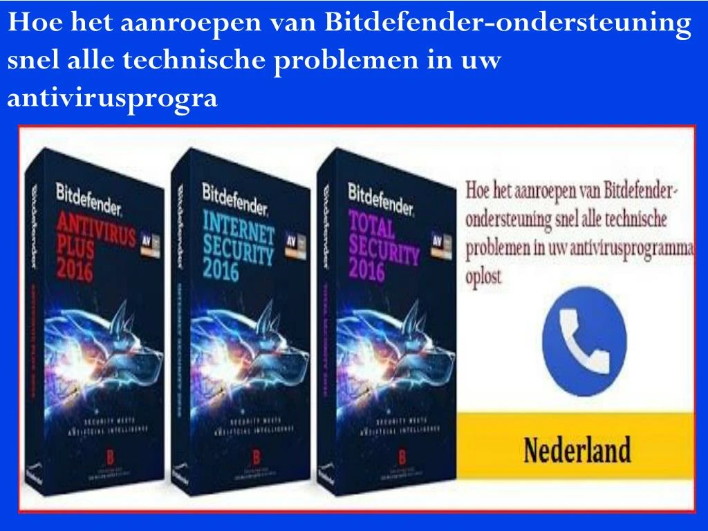 hoe het aanroepen van bitdefender ondersteuning