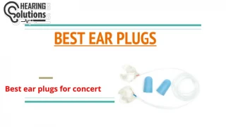BEST EAR PLUGS - slide 1
