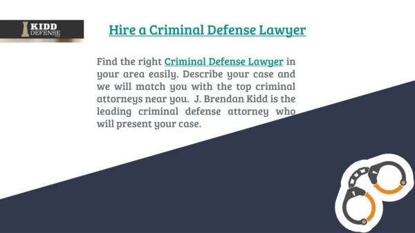 How to Hire a Criminal defense Lawyer