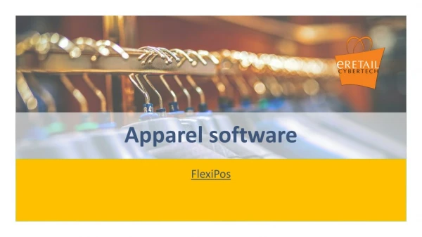 Apparel store softyware