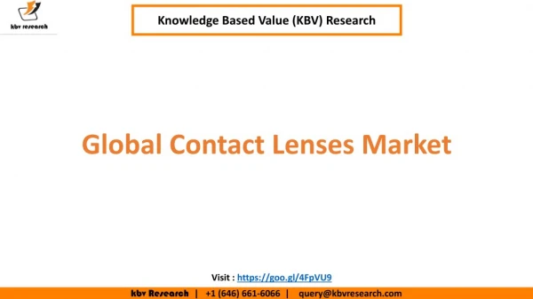 Contact Lenses Market to reach a market size of $18 billion by 2024