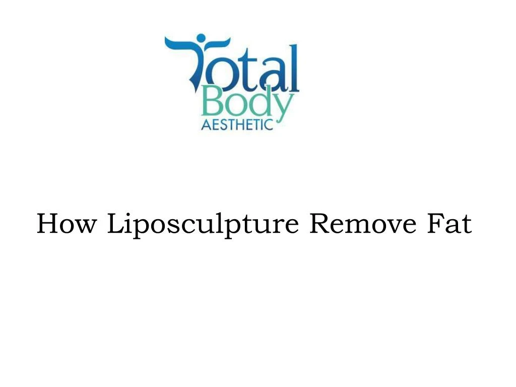 how liposculpture remove fat