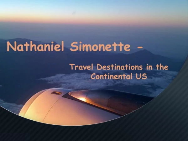 Nathaniel Simonette - Best Travel Destinations