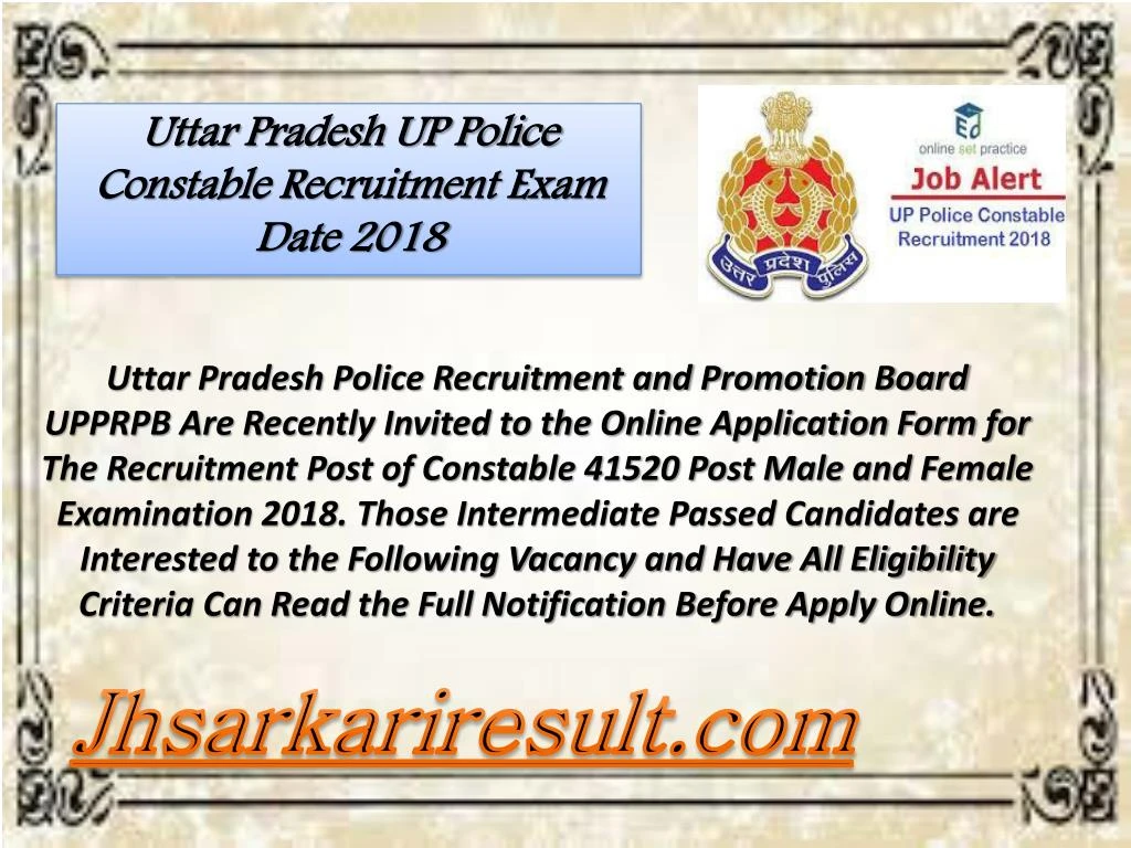 uttar pradesh up police constable recruitment