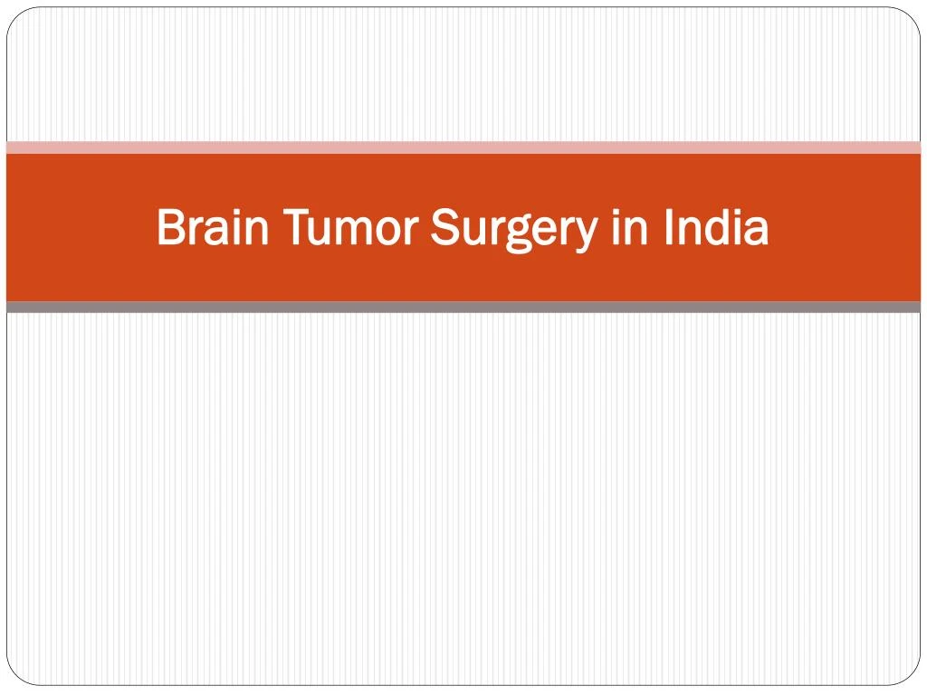 brain tumor surgery in india
