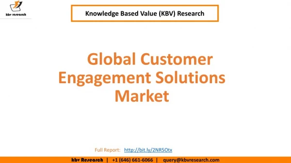 Global Customer Engagement Solutions Market
