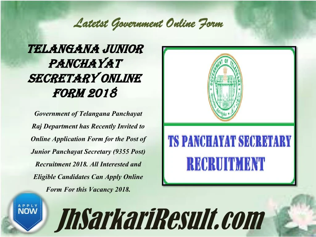 latetst government online form