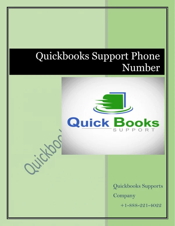 How can I contact QuickBooks support Phone Number