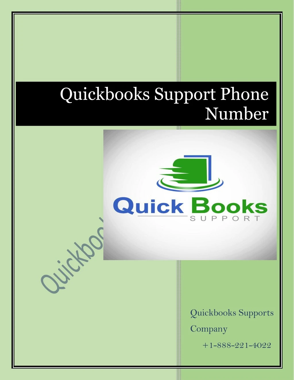 quickbooks support phone