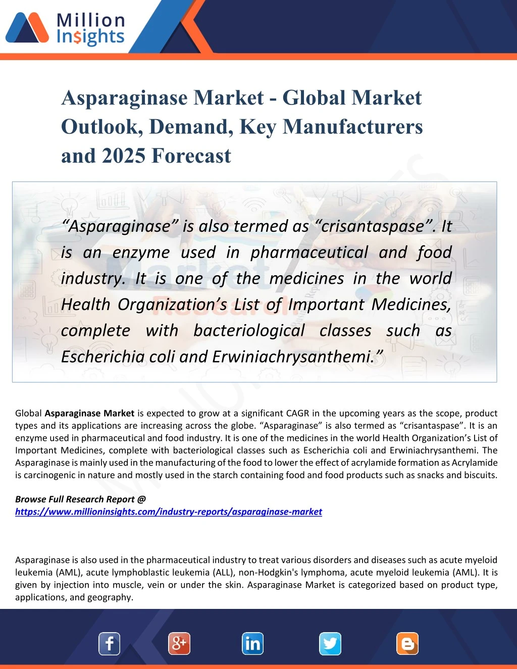 asparaginase market global market outlook demand
