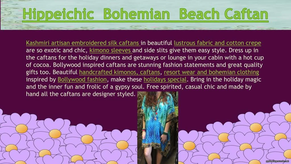 hippeichic bohemian beach caftan