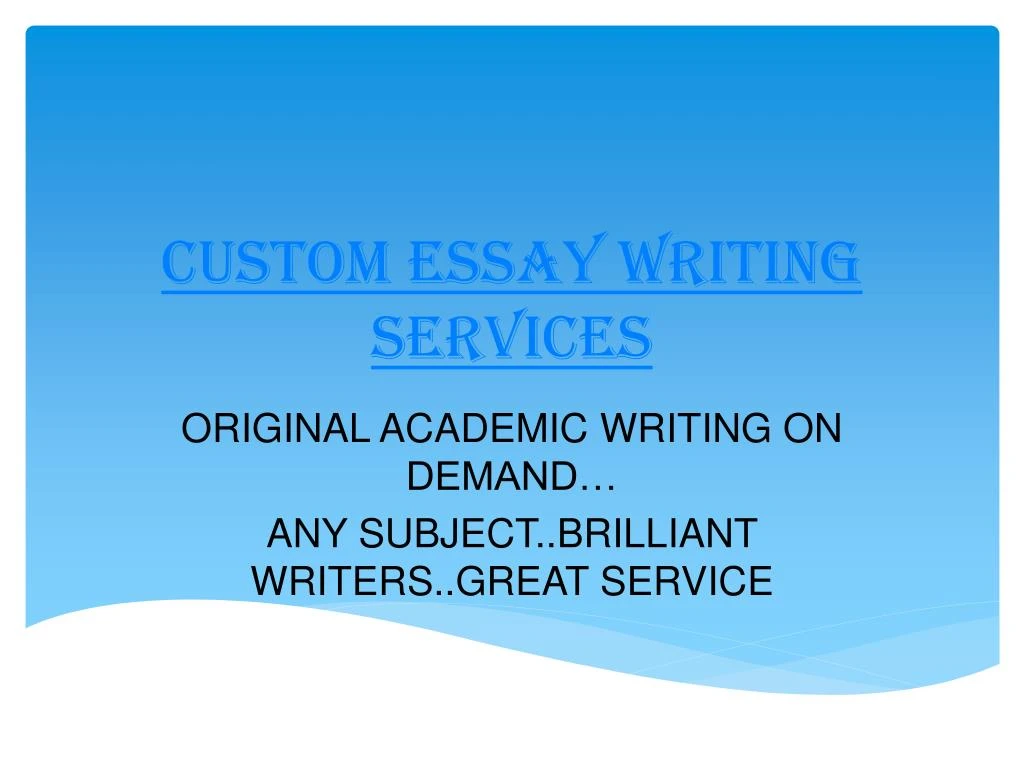 custom essay writing services