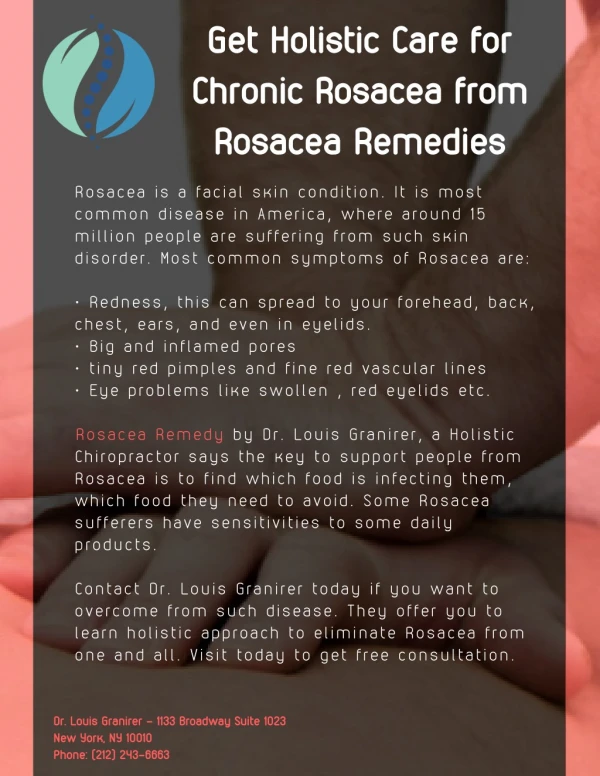 Get Holistic Care for Chronic Rosacea from Rosacea Remedies