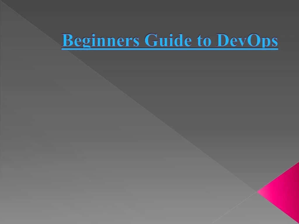 beginners guide to devops