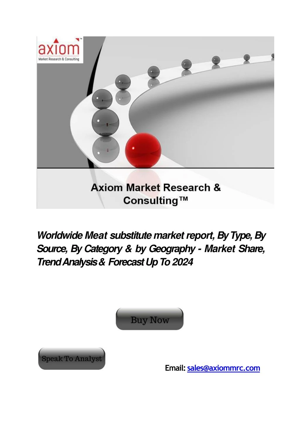 worldwide meat substitute market report by type