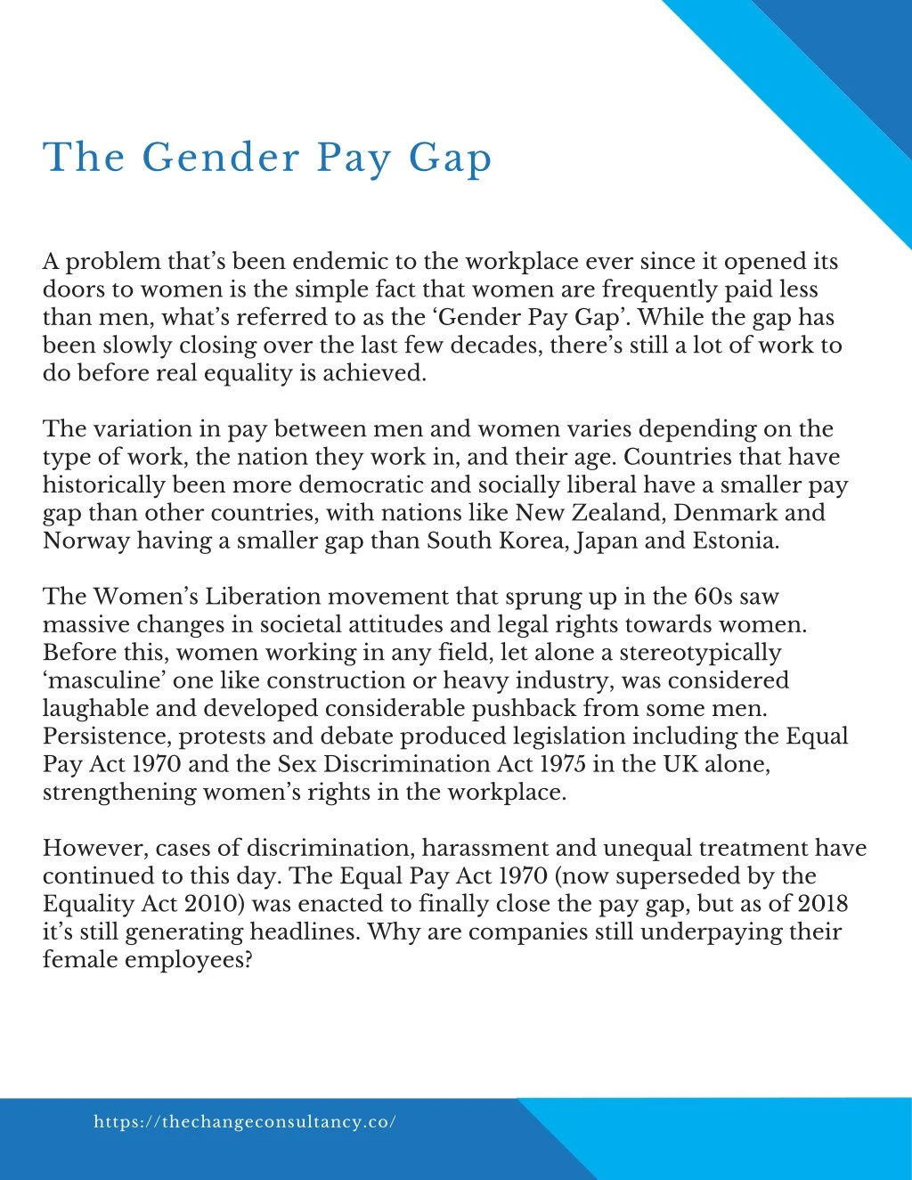 the gender pay gap