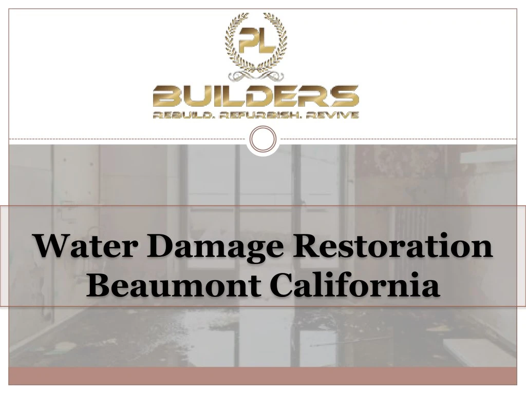 water damage restoration beaumont california