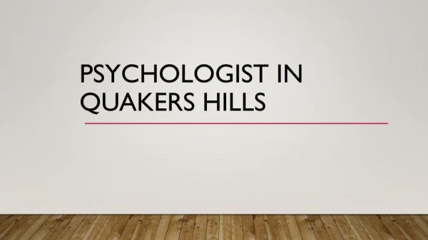 Psychologist in Quakers Hill