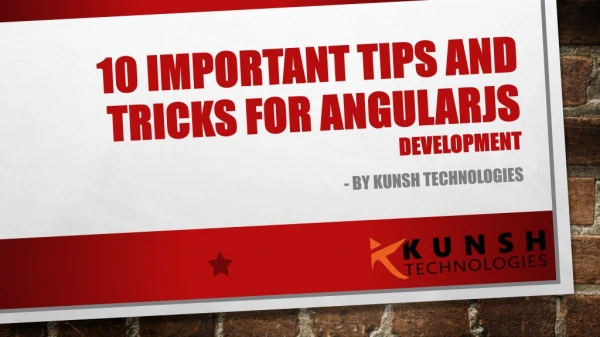 10 Important Tips and Tricks for AngularJS Development